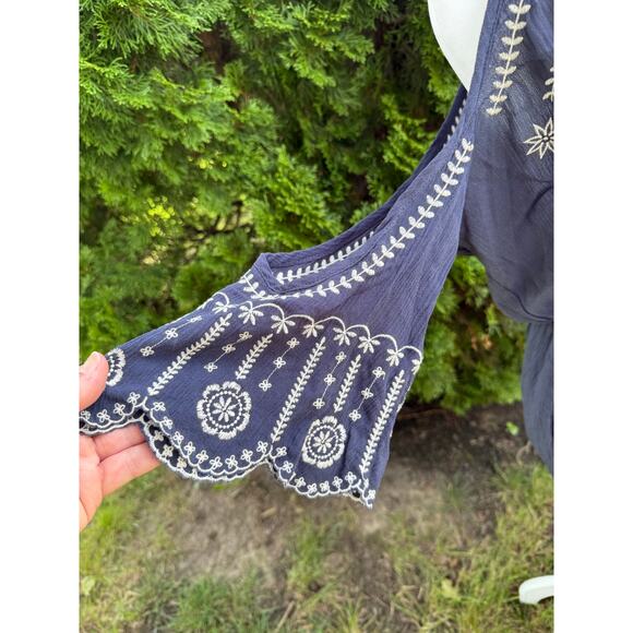 Xhilaration Navy Boho Dress Size Medium - Picture 3 of 7